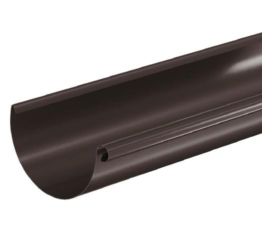 Водосток Aquasistem, система 150/100 - Водосточный желоб 3.00м RR 32 Тёмно Коричневый купить в Ростове-на-Дону