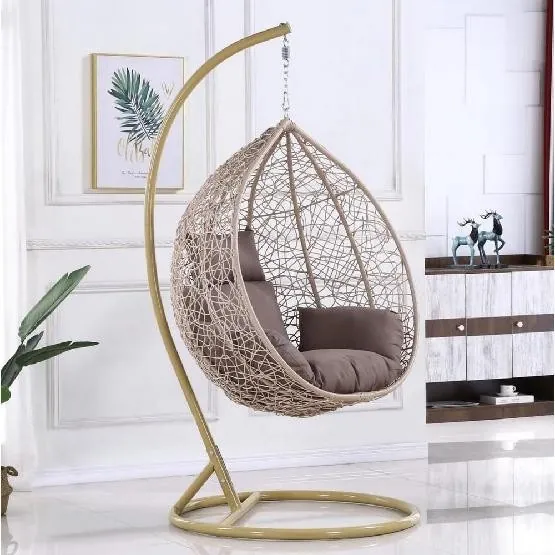 Кресло Подвесное из искусственного ротанга AFM-169A-LB Beige купить в Ростове-на-Дону