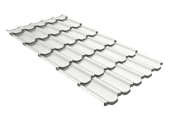 Металлочерепица квинта плюс с 3D резом 0,5 Satin RAL 9003 сигнальный белый купить в Ростове-на-Дону