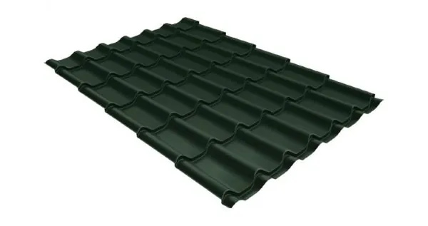 Металлочерепица классик 0,5 Satin RR 11 темно-зеленый купить в Ростове-на-Дону