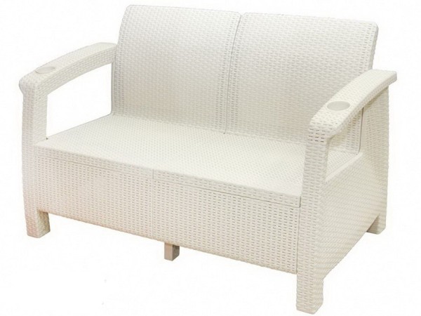 Двухместный диван Yalta Sofa Seаt белый купить в Ростове-на-Дону