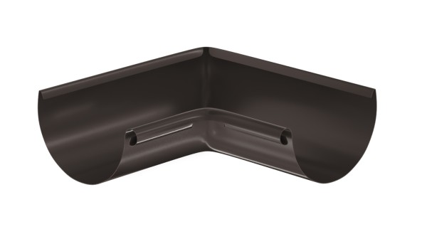 Водосток Aquasistem, система 125x90 - Угол желоба, внутренний 90° RR 32 Тёмно-Коричневый купить в Ростове-на-Дону