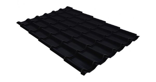 Металлочерепица классик GL 0,5 Velur20 RAL 9005 черный купить в Ростове-на-Дону