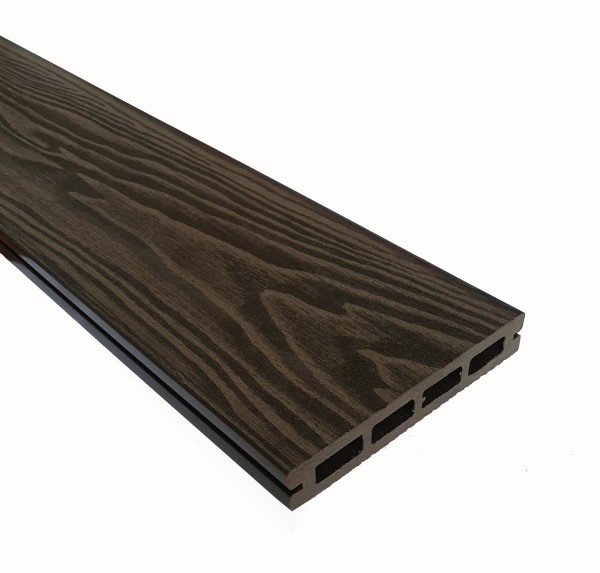 Террасная доска из ДПК Terrapol Смарт 3D Пустотелая с пазом Венге Соренто купить в Ростове-на-Дону