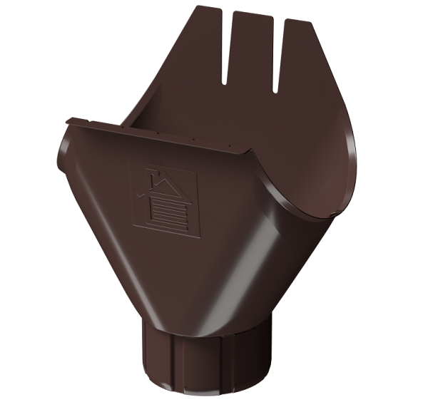 Воронка желоба D125 Döcke STAL PREMIUM Шоколад, (RAL 8019) купить в Ростове-на-Дону
