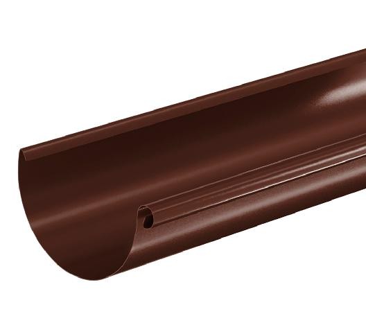 Водосток Aquasistem, система 125x90 - Водосточный желоб 3.00м RAL 8017 Коричневый купить в Ростове-на-Дону