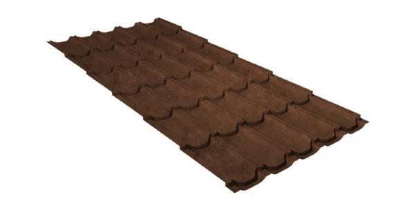 Металлочерепица квинта плюс GL 0,5 Safari Twincolor Brown купить в Ростове-на-Дону