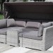 Диван-Трансформер AFINA плетеный из иск. ротанга AFM-320G Grey купить в Ростове-на-Дону