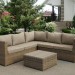Комплект мебели AFINA плетеной из иск. ротанга YR825B Beige купить в Ростове-на-Дону