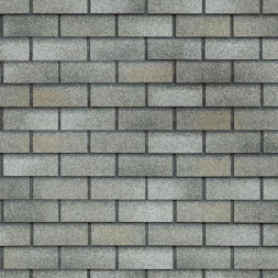 Фасадная плитка битумная, Технониколь HAUBERK кирпич Серо-бежевый 2 кв.м