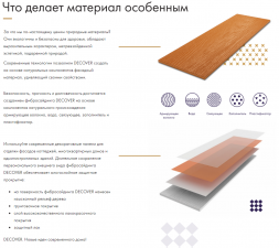Фибросайдинг DECOVER 3600 x 190 x 8 мм Gray