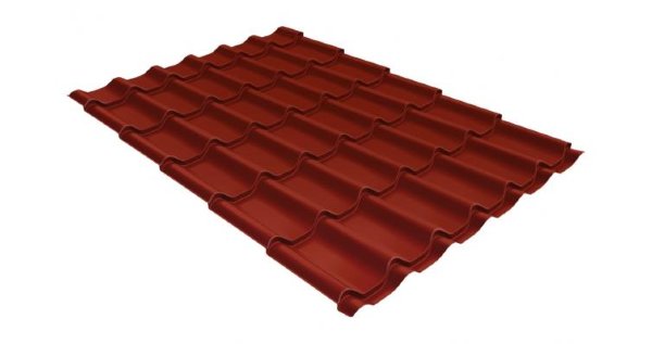 Металлочерепица классик 0,5 Satin RAL 3009 оксидно-красный купить в Ростове-на-Дону