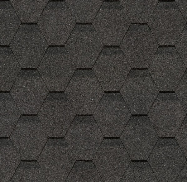 Гибкая черепица Docke, коллекция Шестигранник Серый купить в Ростове-на-Дону