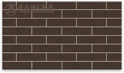 Фасадная Термопанели Аляска Amsterdam brown купить в Ростове-на-Дону