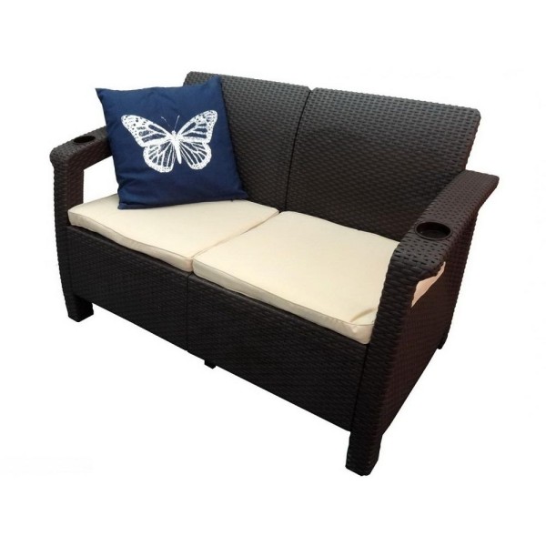 Двухместный диван Yalta Sofa Seаt венге купить в Ростове-на-Дону