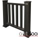Ограждение из ДПК Outdoor Классик 3D STORM чёрный купить в Ростове-на-Дону