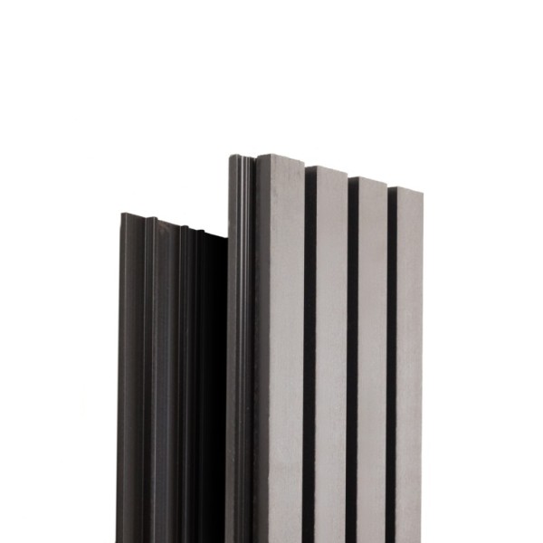 Фасадная доска Ecodecking Техно реечная 200х26х3000 Серый купить в Ростове-на-Дону