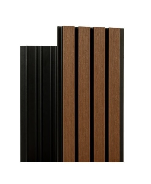 Фасадная реечная панель Ecodecking Скай коэкструзия 200х20х3000 Тик купить в Ростове-на-Дону