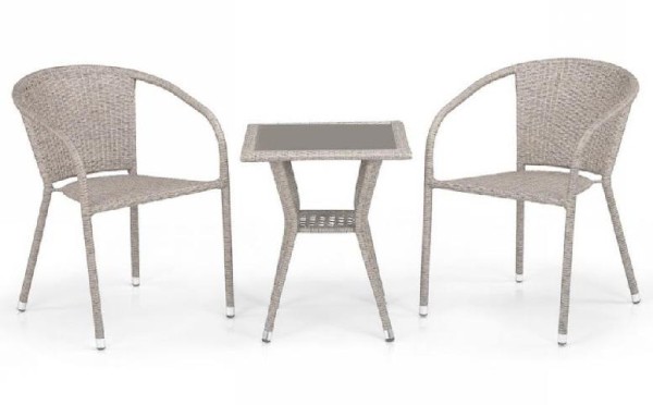 Комплект плетеной мебели AFINA из иск. ротанга T25C/Y137C-W85 Latte 2Pcs купить в Ростове-на-Дону