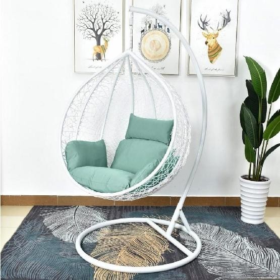 Кресло Подвесное из искусственного ротанга AFM-168A-L White/Green купить в Ростове-на-Дону