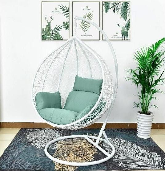 Кресло Подвесное из искусственного ротанга AFM-168A-XL White/Green купить в Ростове-на-Дону