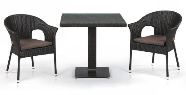 Комплект плетеной мебели AFINA из иск. ротанга T605SWT/Y79A-W53 Brown 2Pcs купить в Ростове-на-Дону