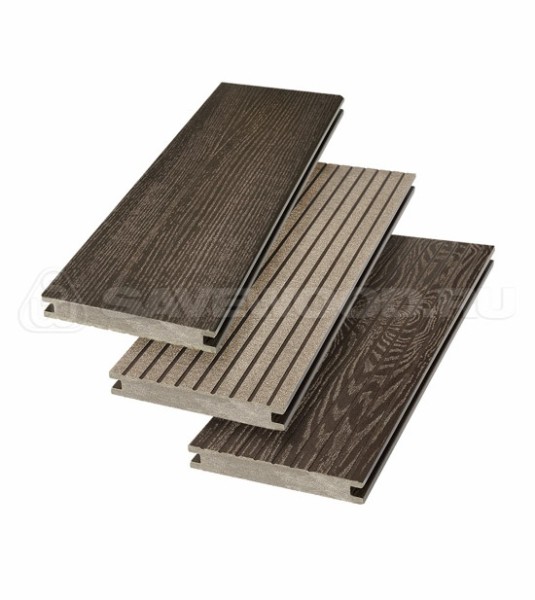 Террасная доска SW Fraxinus (R) полнотелая «SaveWood» Темно-коричневый купить в Ростове-на-Дону