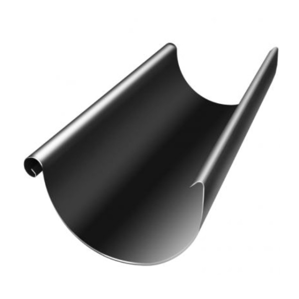 Водосток Grand Line 125x90 – Желоб 3м RAL 9005 купить в Ростове-на-Дону
