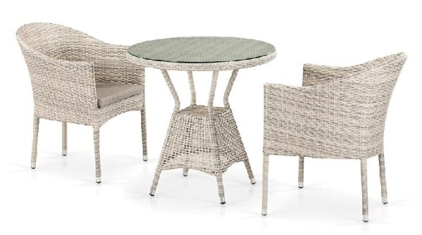 Комплект плетеной мебели AFINA из иск. ротанга T705ANT/Y350-W85 Latte 2Pcs купить в Ростове-на-Дону
