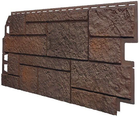 Фасадная панель VOX Sandstone (Сандстоун) темно коричневый купить в Ростове-на-Дону