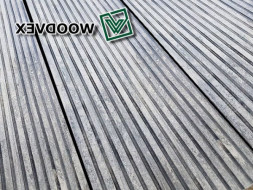 Террасная доска из ДПК WOODVEX Select Бело-серый