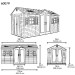 Сарай пластиковый LifeTime 15x8 DD купить в Ростове-на-Дону