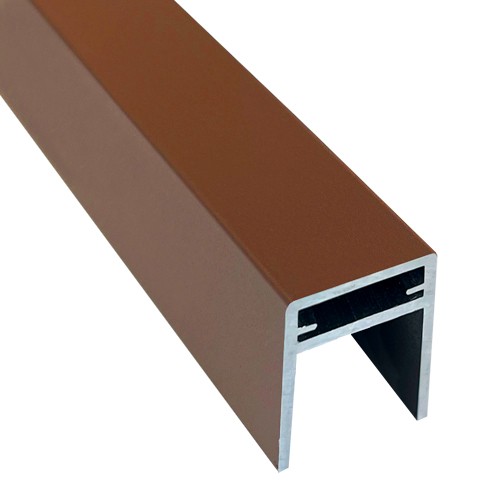 П-профиль Алюминиевый EasyDecking 35x25 Коричневый купить в Ростове-на-Дону