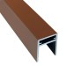 П-профиль Алюминиевый EasyDecking 35x25 Коричневый купить в Ростове-на-Дону