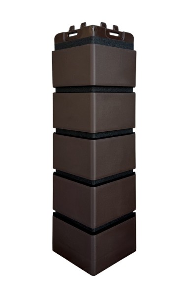 Угол Grand Line клинкерный кирпич ПРЕМИУМ Шоколадный (шов RAL 9005) купить в Ростове-на-Дону