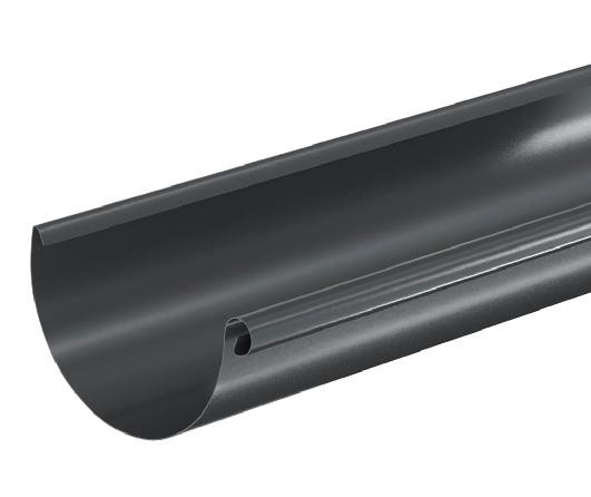 Водосток Aquasistem, система 150/100 - Водосточный желоб 3.00м RAL 7024 Тёмно-серый купить в Ростове-на-Дону