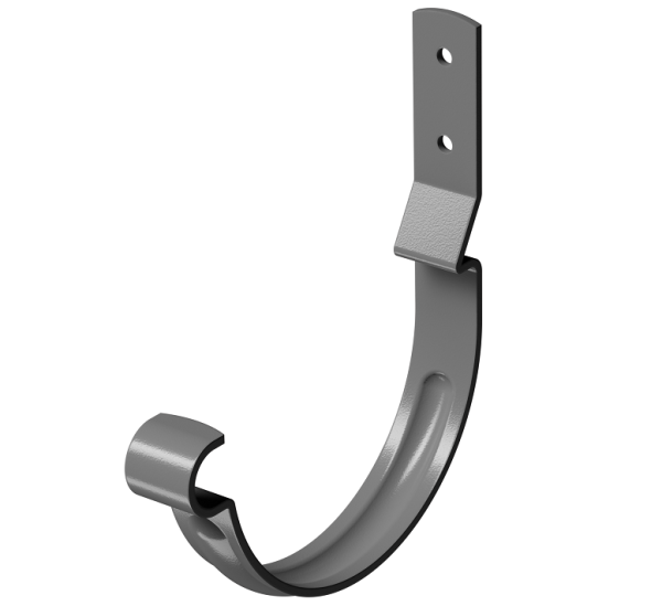 Карнизный крюк короткий (гнутый) D125 Döcke STAL PREMIUM Графит, (RAL 7024) купить в Ростове-на-Дону