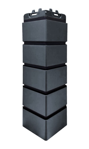 Угол Grand Line состаренный кирпич премиум Графит (шов RAL 9005) купить в Ростове-на-Дону