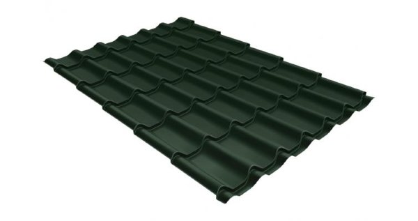Металлочерепица классик 0,5 Satin RR 11 темно-зеленый купить в Ростове-на-Дону